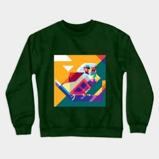 WPAP of Finch Bird Crewneck Sweatshirt